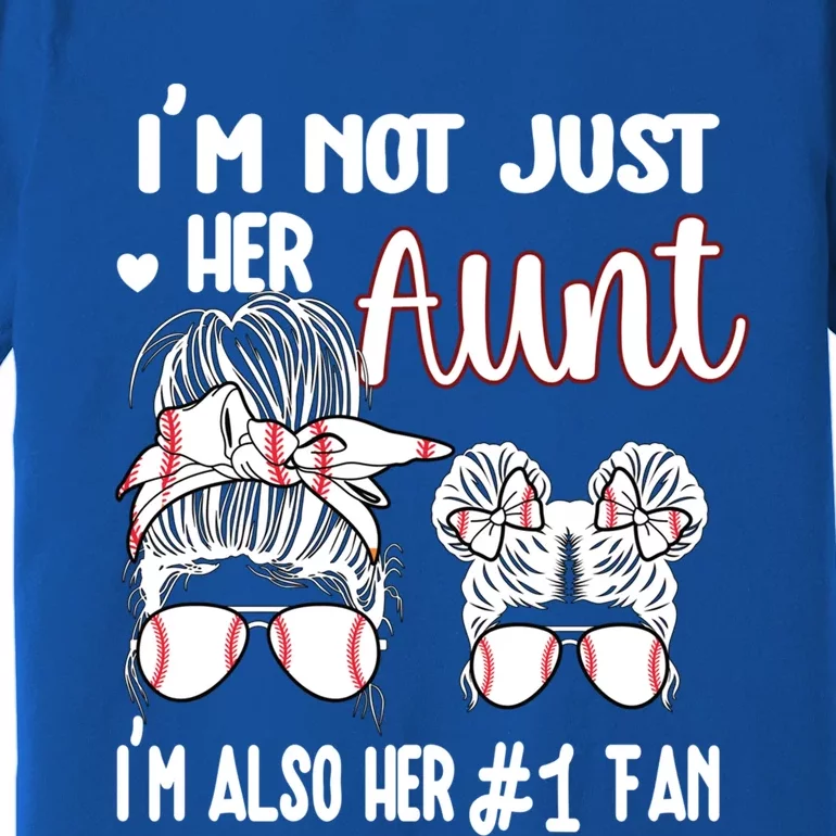 Baseball Aunt Niece Baseball Fan Baseball Auntie Cool Gift Premium T-Shirt