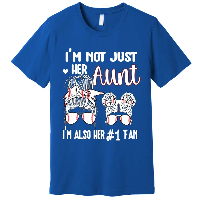 Baseball Aunt Niece Baseball Fan Baseball Auntie Cool Gift Premium T-Shirt