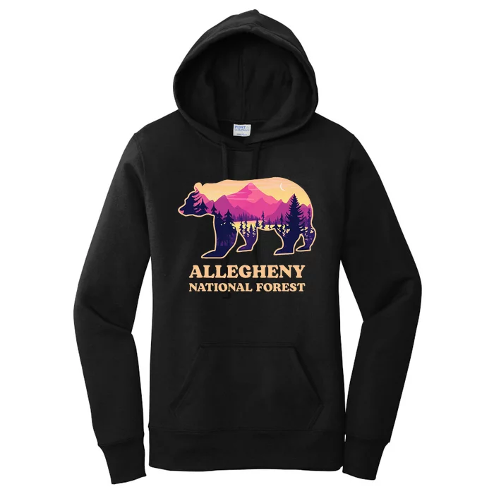 Bear Allegheny National Forest Pennsylvania Hiking Souvenirs Women's Pullover Hoodie