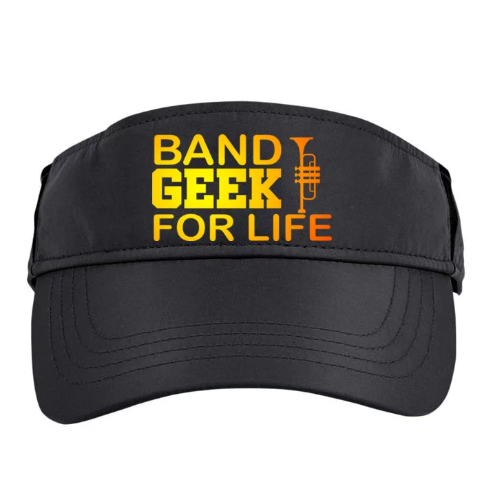 Band Geek For Life Adult Drive Performance Visor