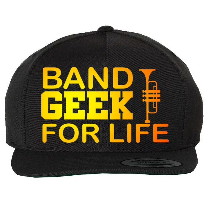 Band Geek For Life Wool Snapback Cap