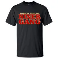 Millionaire Mentality Bang Bang Niner Gang Black Long Sleeve T-Shirt