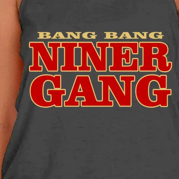 Bang Bang Niner Gang Women's Knotted Racerback Tank