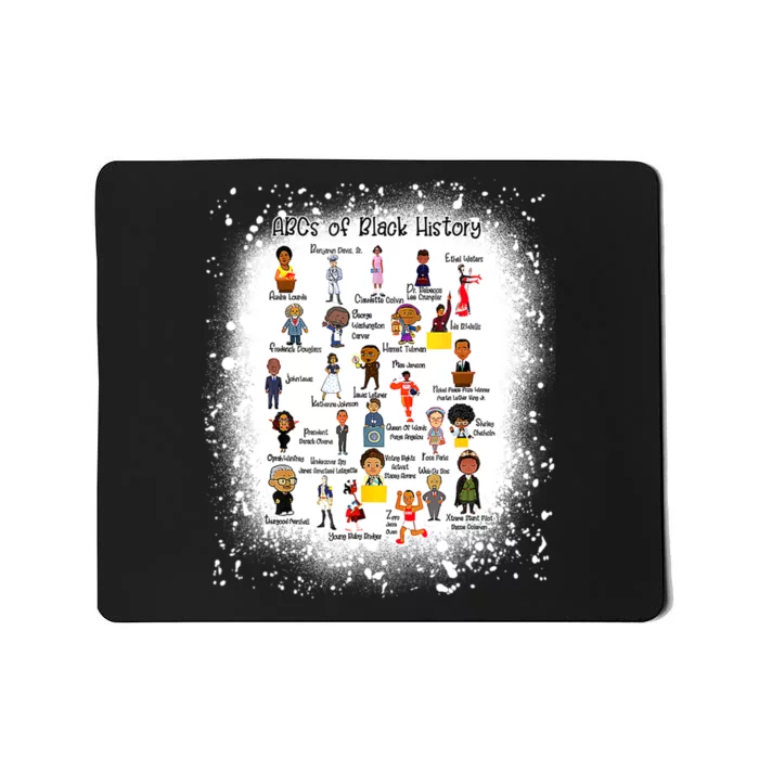 Bleached ABCs Of Black History Month Pride Women Teacher Mousepad