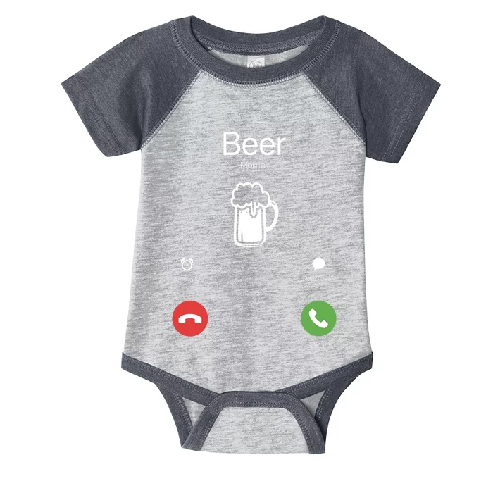 Beer Answer Or Decline Mobil Phone Funny Infant Baby Jersey Bodysuit