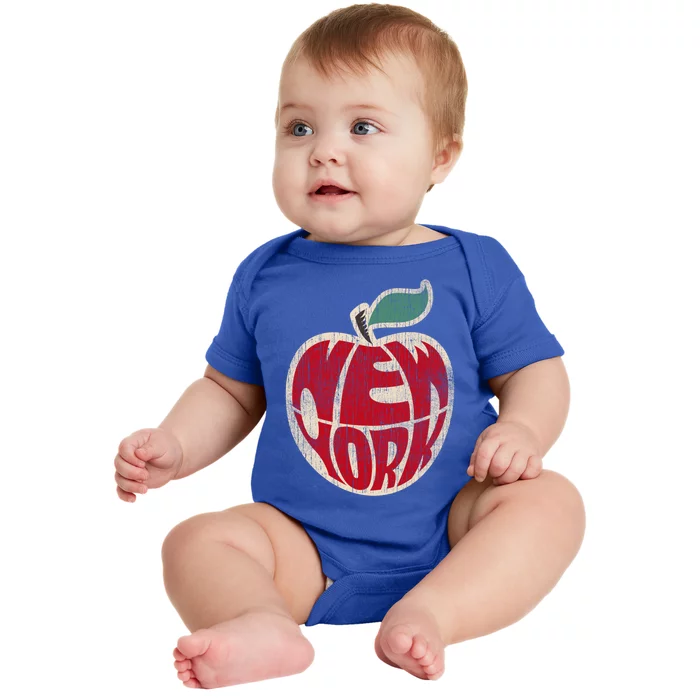 Big Apple Of New York City New York Liberty Lady Usa Nyc Tee Gift Baby Bodysuit