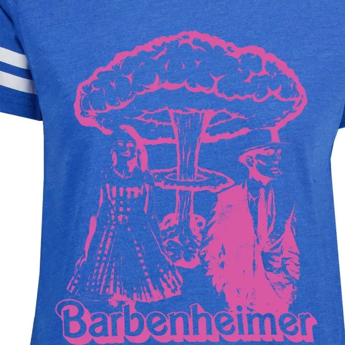 Barb!e And Oppenheimer Barb!e Oppenheimer Barb!e Ken Barbenheimer Enza Ladies Jersey Football T-Shirt