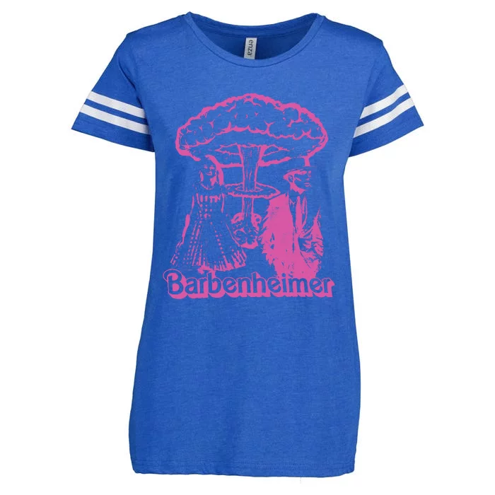 Barb!e And Oppenheimer Barb!e Oppenheimer Barb!e Ken Barbenheimer Enza Ladies Jersey Football T-Shirt