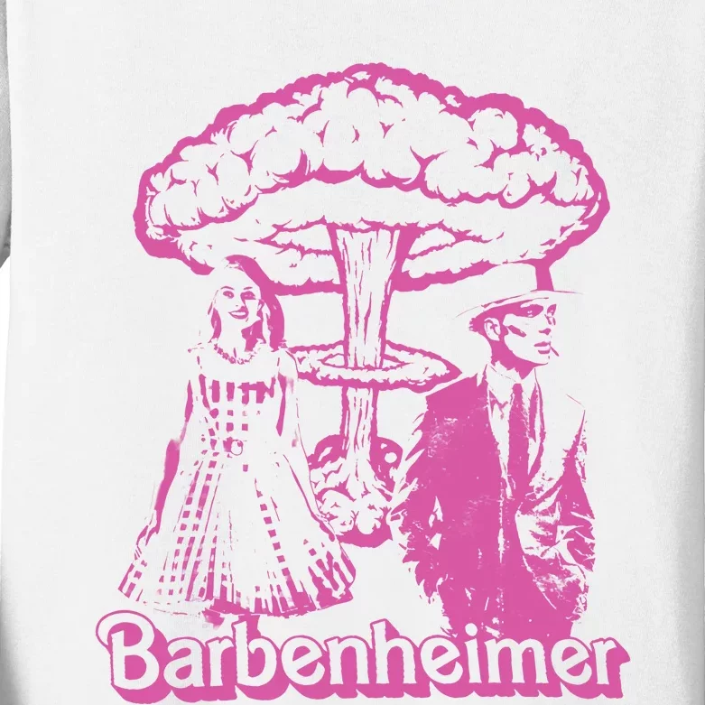 Barb!e And Oppenheimer Barb!e Oppenheimer Barb!e Ken Barbenheimer Kids Long Sleeve Shirt