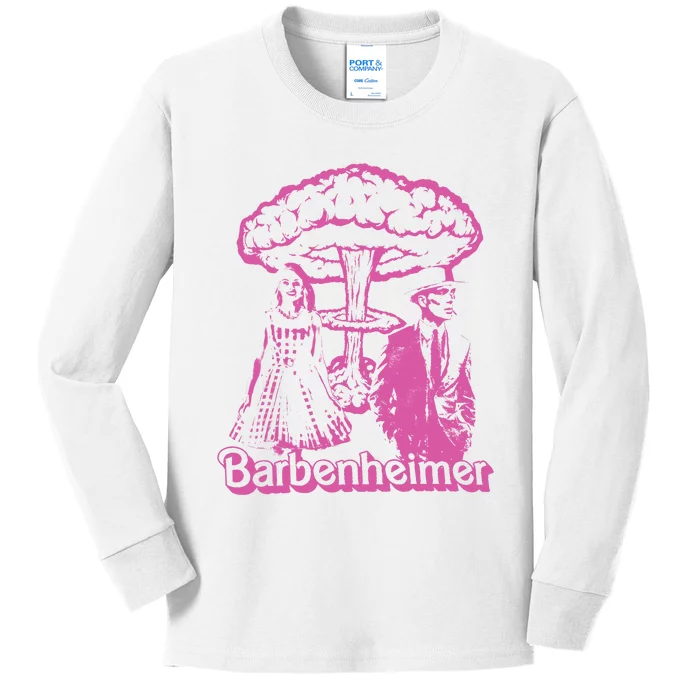 Barb!e And Oppenheimer Barb!e Oppenheimer Barb!e Ken Barbenheimer Kids Long Sleeve Shirt