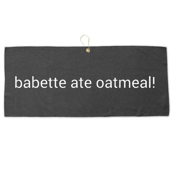 Babette Ate Oatmeal Large Microfiber Waffle Golf Towel