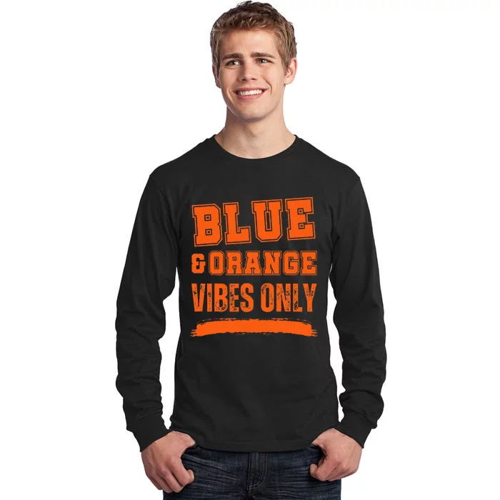 Blue And Orange Game Day Tall Long Sleeve T-Shirt