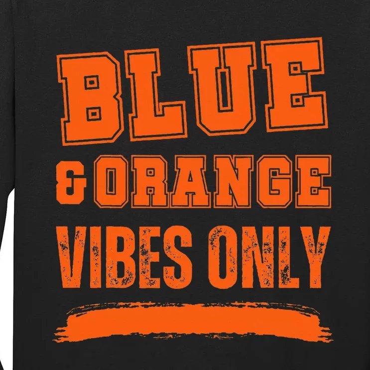 Blue And Orange Game Day Tall Long Sleeve T-Shirt