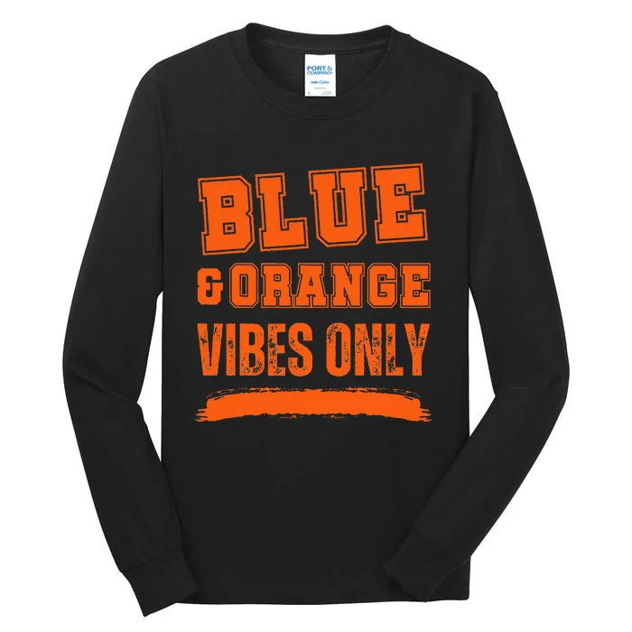 Blue And Orange Game Day Tall Long Sleeve T-Shirt