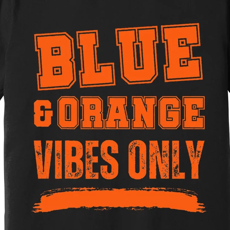 Blue And Orange Game Day Premium T-Shirt