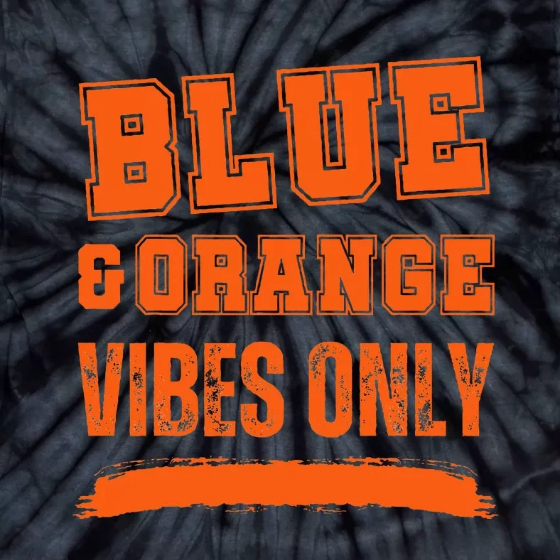 Blue And Orange Game Day Tie-Dye T-Shirt