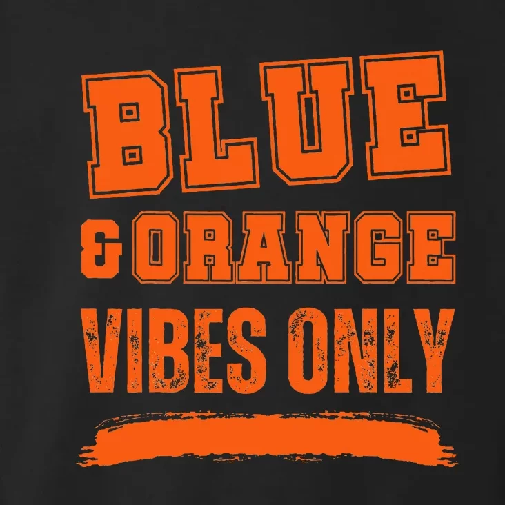 Blue And Orange Game Day Toddler Hoodie