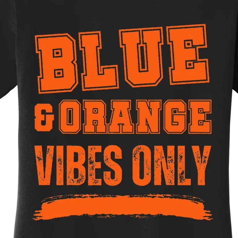 Blue And Orange Game Day Women's T-Shirt