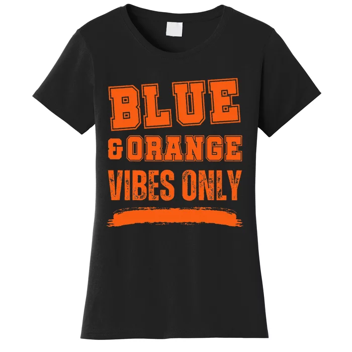 Blue And Orange Game Day Women's T-Shirt