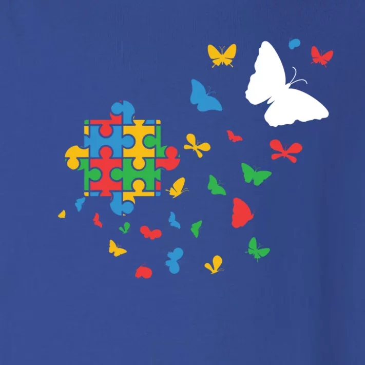 Butterfly Autism Puzzle Autistic Autism Awareness Gift Toddler Long Sleeve Shirt