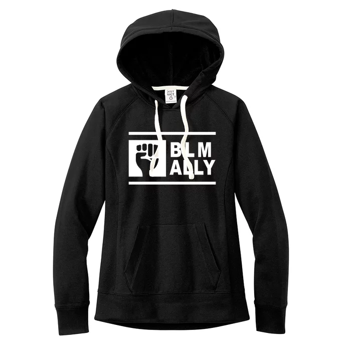 Blm Ally Proud Ally Stands Up For Equality Social Justice Gift Women's Fleece Hoodie