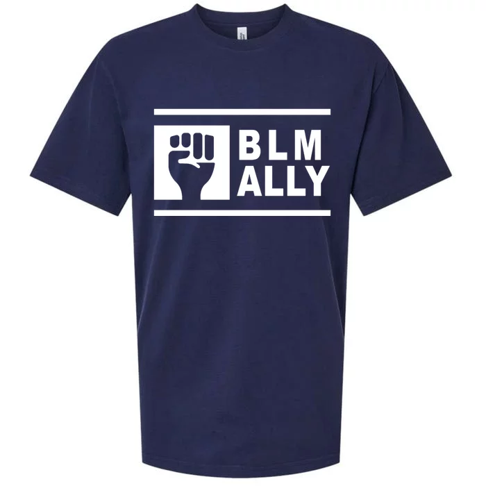 Blm Ally Proud Ally Stands Up For Equality Social Justice Gift Sueded Cloud Jersey T-Shirt