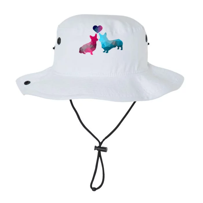 Blue And Pink Corgi Valentine's Day Animal Fans Dog Gift Legacy Cool Fit Booney Bucket Hat