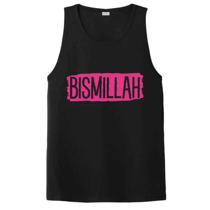 Bismillah Allah Proud Muslim Islam Quran Mosque Ramadan Gift Performance Tank