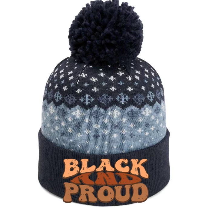 Black And Proud Black History Month BLM Melanin African The Baniff Cuffed Pom Beanie