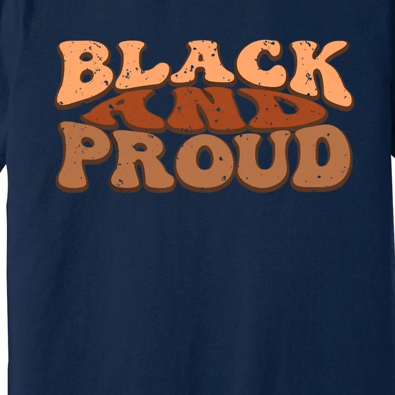 Black And Proud Black History Month BLM Melanin African Premium T-Shirt