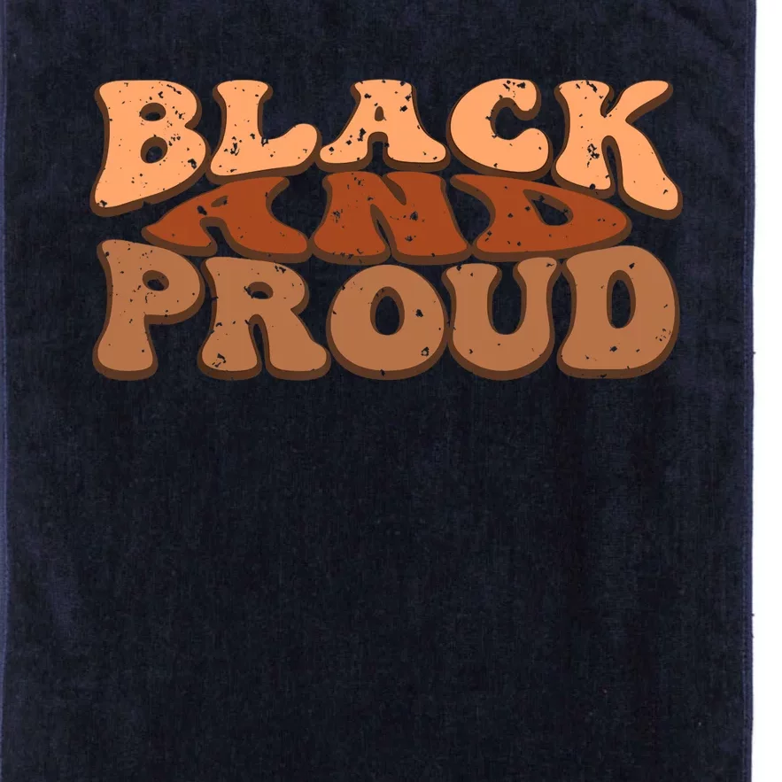 Black And Proud Black History Month BLM Melanin African Platinum Collection Golf Towel