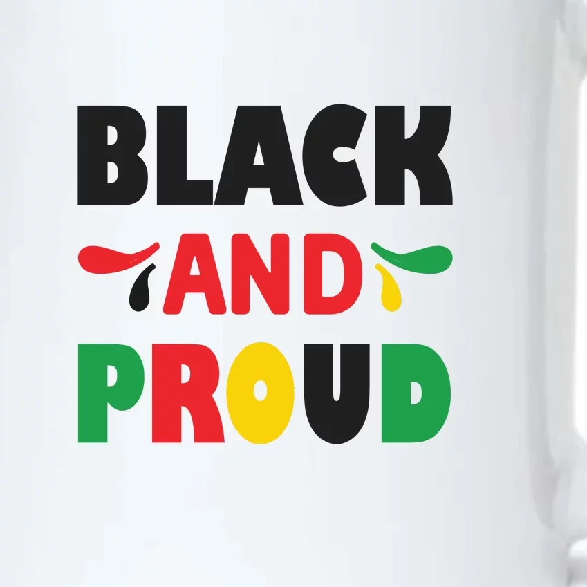 Black And Proud For Black History Month Gift African Pride Black Color Changing Mug