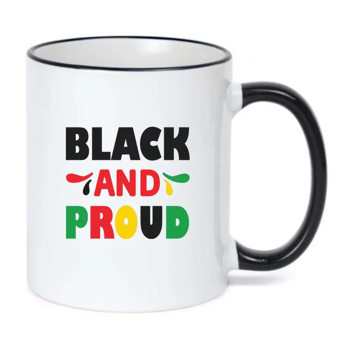 Black And Proud For Black History Month Gift African Pride Black Color Changing Mug