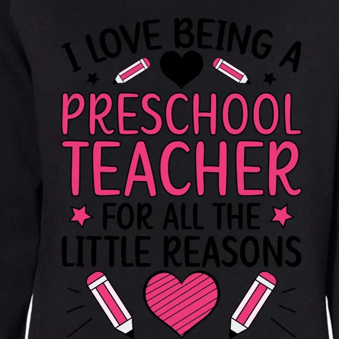 Being A Preschool Teacher Valentines Day Preschool Teaching Gift Womens California Wash Sweatshirt