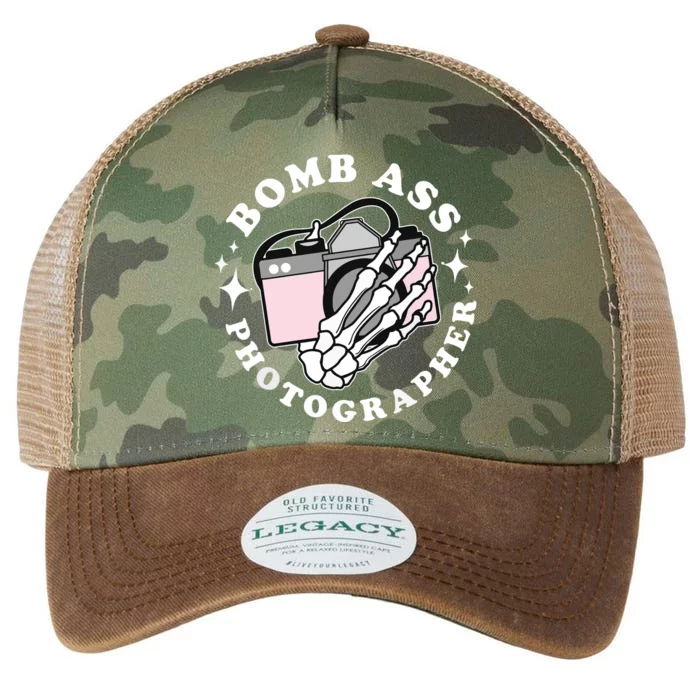 Bomb Ass Photographer Groovy Legacy Tie Dye Trucker Hat