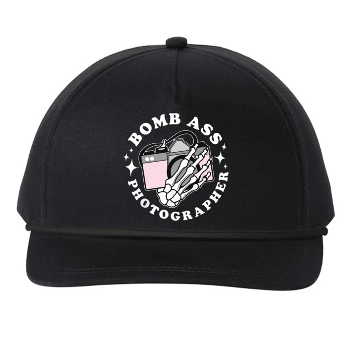 Bomb Ass Photographer Groovy Snapback Five-Panel Rope Hat