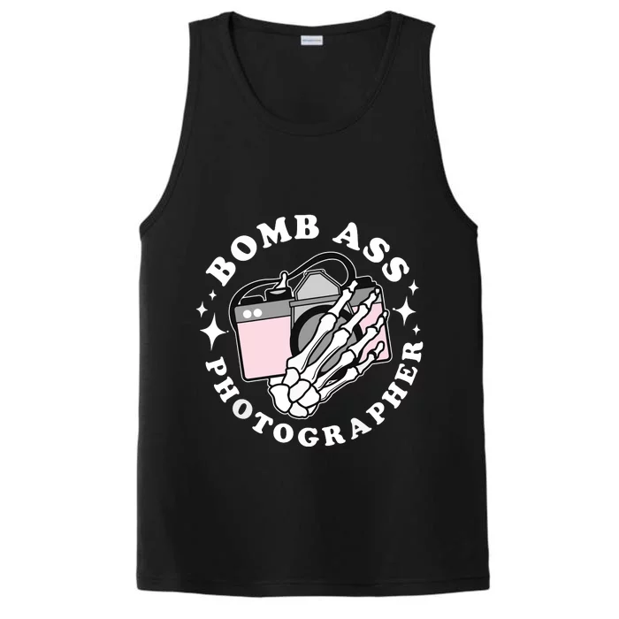 Bomb Ass Photographer Groovy Performance Tank