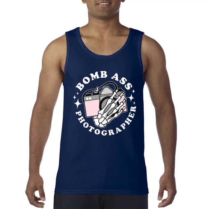 Bomb Ass Photographer Groovy Tank Top