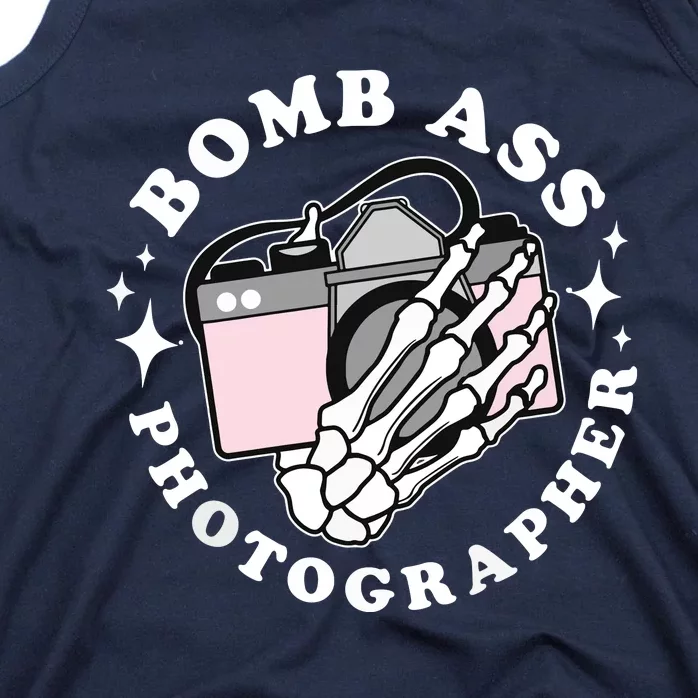 Bomb Ass Photographer Groovy Tank Top