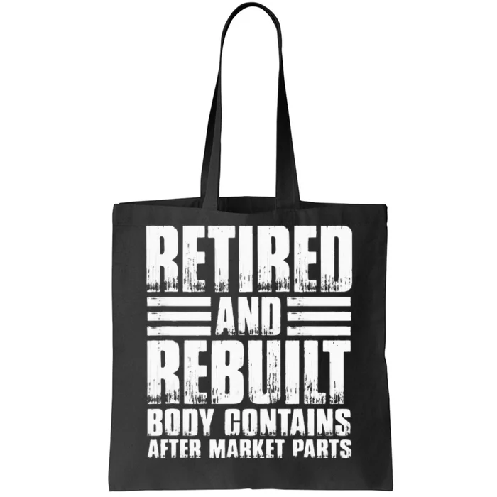 Bionic Aftermarket Parts Design Knee And Hip Replacement Tote Bag