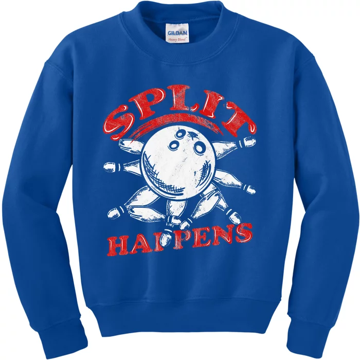 Bowling Alley Pins Spare Strike Kids Sweatshirt