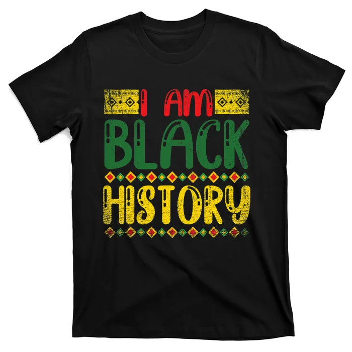 Black American Pride I Am Black History Black History Month T-Shirt