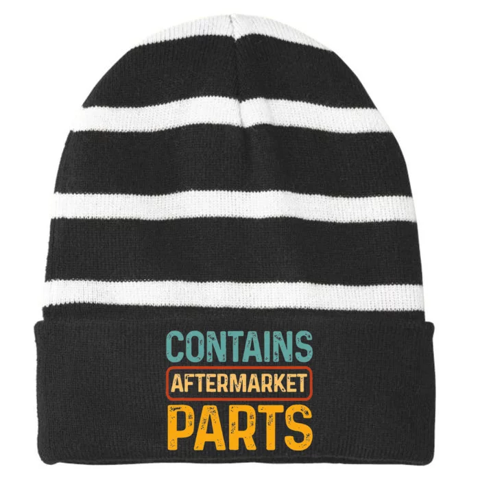 Bionic Aftermarket Parts Design Knee And Hip Replacement Striped Beanie with Solid Band