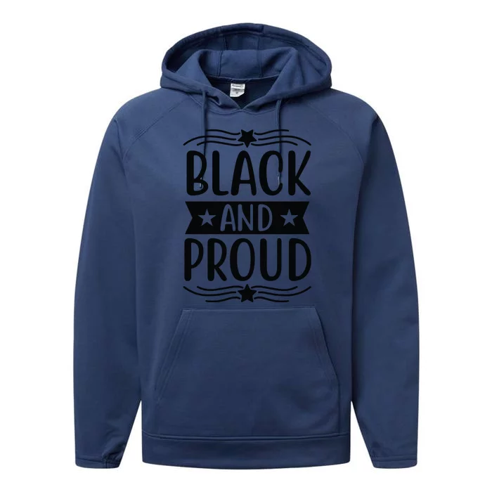 Black And Proud Performance Fleece Hoodie