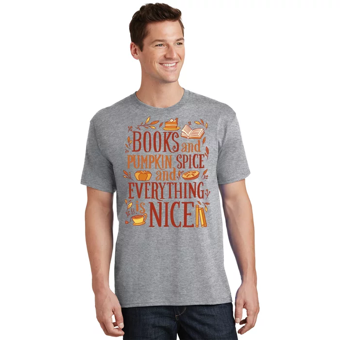 Books And Pumpkin Spice Fall T-Shirt