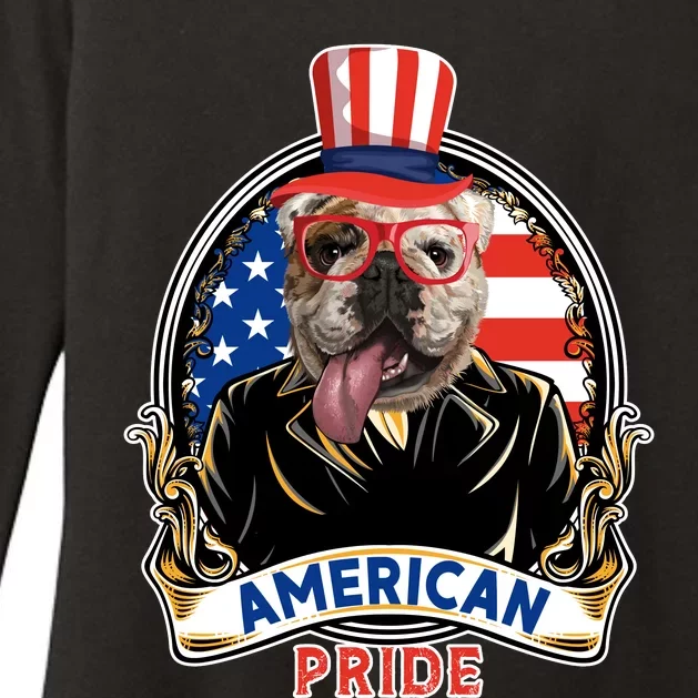 Bulldog American Pride T Womens CVC Long Sleeve Shirt