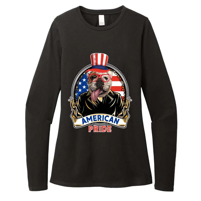 Bulldog American Pride T Womens CVC Long Sleeve Shirt