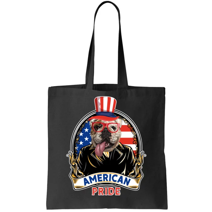 Bulldog American Pride T Tote Bag