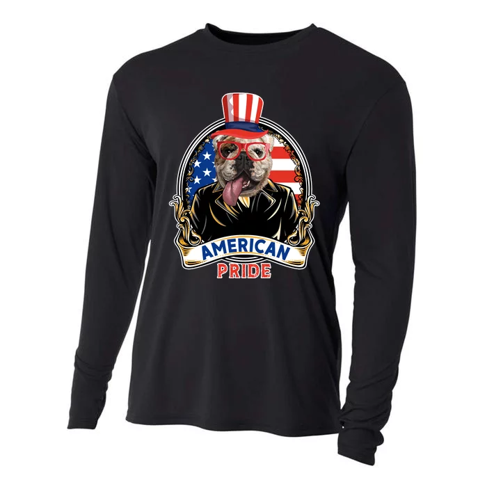 Bulldog American Pride T Cooling Performance Long Sleeve Crew