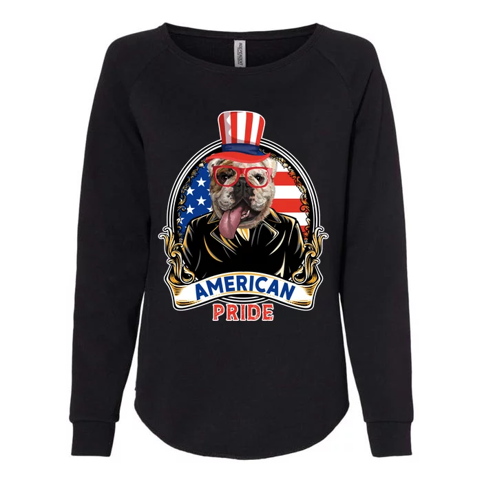 Bulldog American Pride T Womens California Wash Sweatshirt